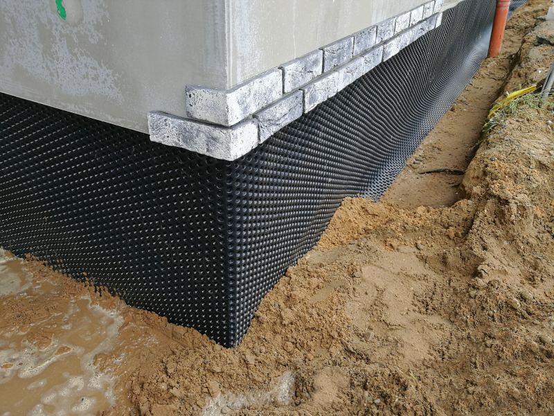 Waterproofing Application on Foundation